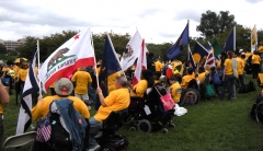 Participants with state flags.