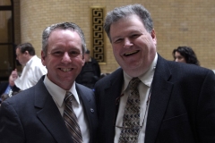 State Rep. Jeffrey Roy and Steve Higgins, Executive Director of IACIL