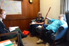 Pat (MWCIL) visits Rep. Chris Walsh's office