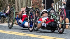 Two Handcycle Racers
