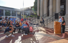 Mayor Sisitsky speaking