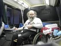 Self-Taken Picture of Roland in his Bus