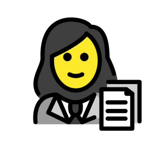 woman with papers