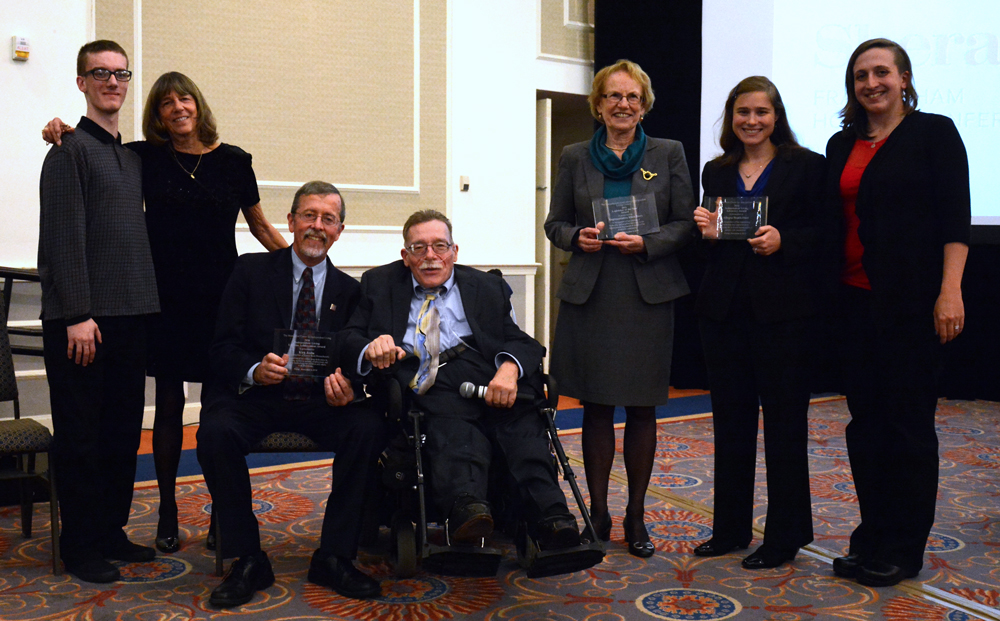 All of the awardees, Paul and families